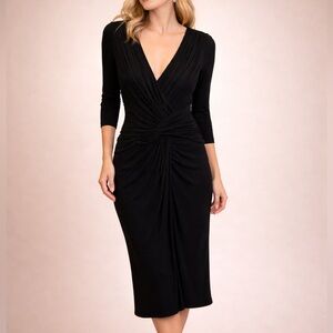 Tadashi Medium Tadashi Shoji Black Long Sleeve Cocktails Party Event Dress